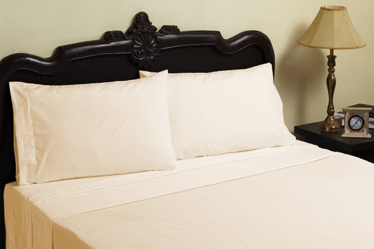 Organic Cotton Sheets & Pillow Set - Ivory