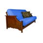Tangled Up In Blue Sateen - Solid Organic Cotton Futon Cover 