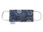 Mulberry Silk Face Mask With Organic Cotton Blue Batik Print For Children & Adults