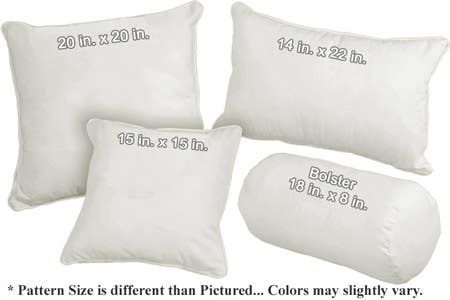 Organic Cotton Twill Winter White Throw Pillows - 14 in X 22 in