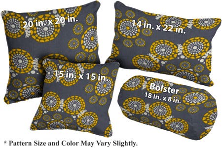 Organic Cotton Eyes of the World Pattern Throw Pillows