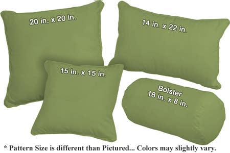 Organic Cotton Twill Avocado Throw Pillows 
