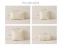 Natural Wool Dobby Weave Throw Pillows