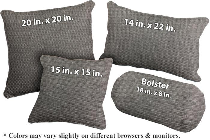 Lady Linen Throw Pillows - Charcoal