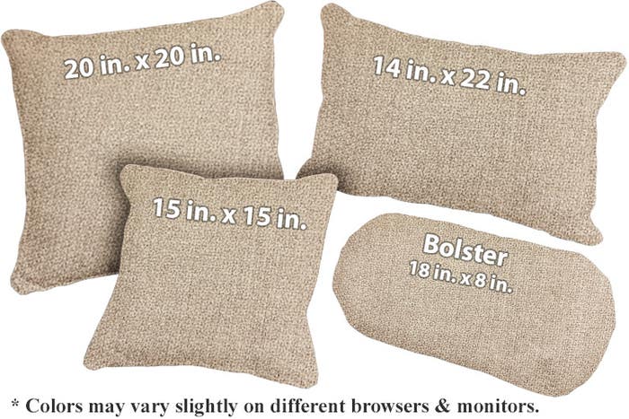 Lady Linen Throw Pillows - Natural