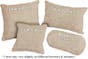 Lady Linen Throw Pillows - Natural