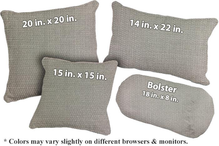 Lady Linen Throw Pillows - Slate