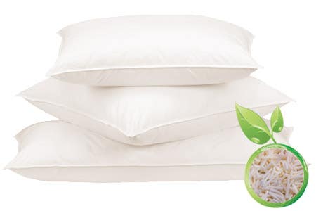 Natural Latex Noodles Standard Bed Pillow Firmness or Pillow Case - Queen Bed Pillow (20 x 30)