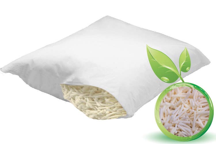 Natural Latex Bed Pillows - Travel Size Bed Pillow (12 x 16) Medium