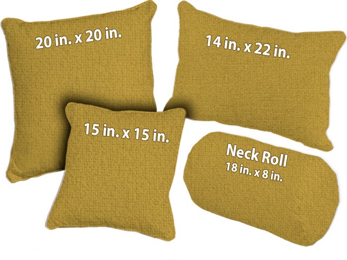 Portland Textured Throw Pillow - Dijon
