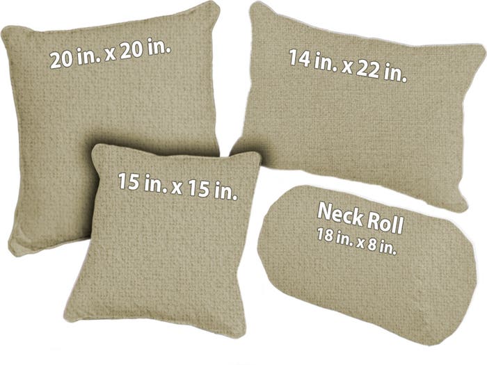 Portland Textured Throw Pillow - Linen