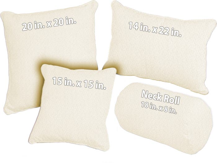 Woven Cotton Bone Throw Pillows