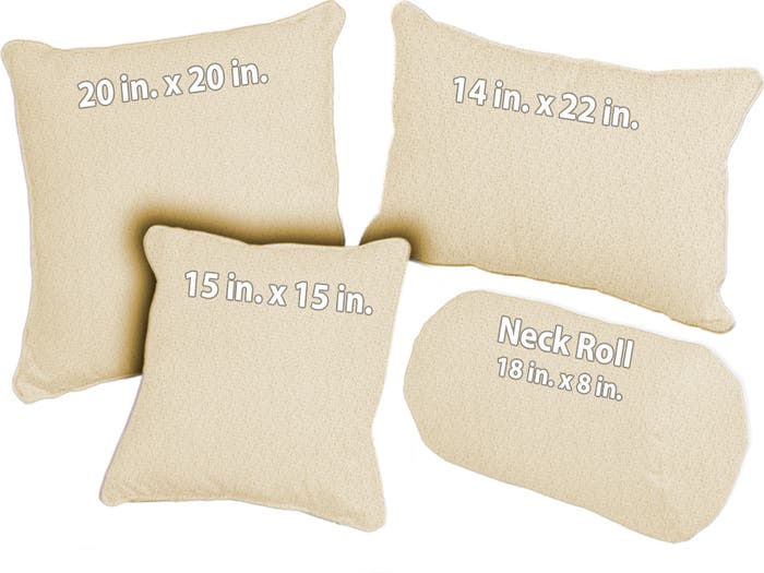 Woven Cotton Flax Throw Pillows