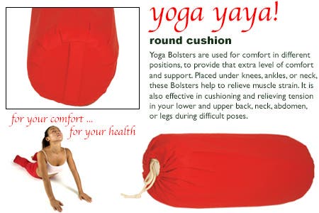 roundYogaBolster_red