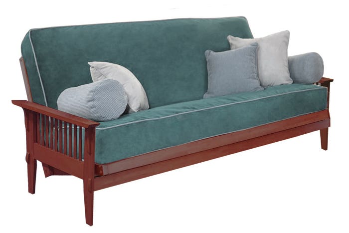 Mino Wood Futon Frame in Honey Oak / Teak