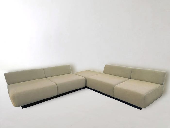 NBJ 3 Piece Modular Seating Loveseat Sofa Set
