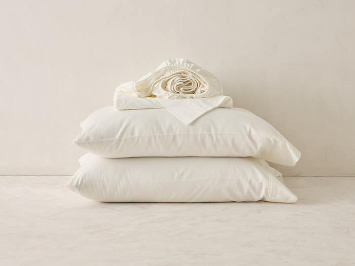 Organic Cotton Sheets & Pillow Set - White