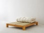 All Natural Latex Shikibuton Mattress - Wool Folding Futon Bed - 3 Inch - Medium Firm