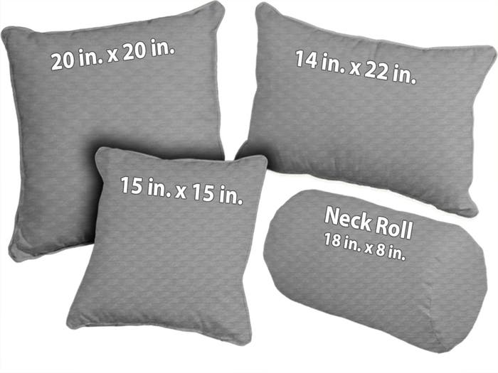 Grey - OEKO-TEX Certified 100% Cotton Throw Pillows