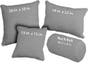 Grey - OEKO-TEX Certified 100% Cotton Throw Pillows