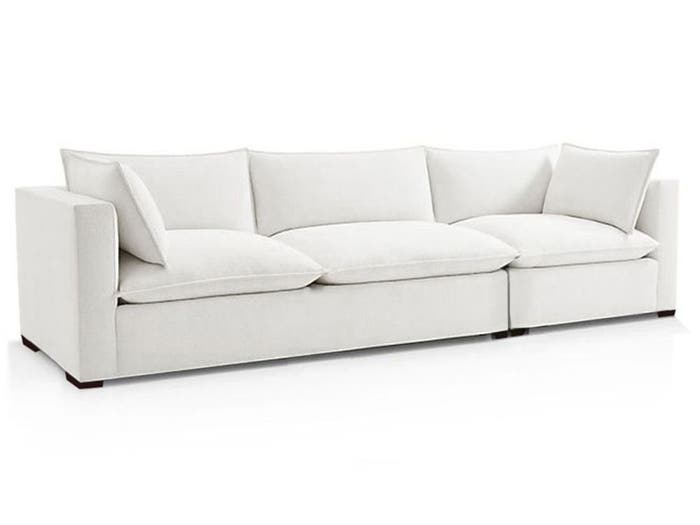 Organic 2 Arms Sofa Modular - Contemporary Modular Couch - Custom Made To Order