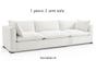 Organic 2 Arms Modular Custom Made Sofa