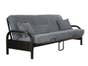 Futon Slip Cover Loft Charcoal 
