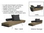 Spacely X-Long Single White Multi-Position Futon Frame and Mattress Set