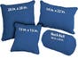 Star Velvet Indigo Microfiber Throw Pillows