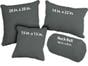 Star Velvet Steel Microfiber Throw Pillows