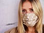 Cooling Silk Face Mask And Organic Cotton Gold Dots Print For Children & Adults