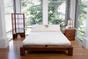 Japanese Tatami Bed in Mahogany Stain 