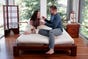 Japanese Tatami Bed in Mahogany Stain 