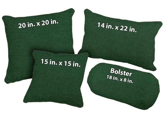 Teal Wool Moquette Throw Pillow