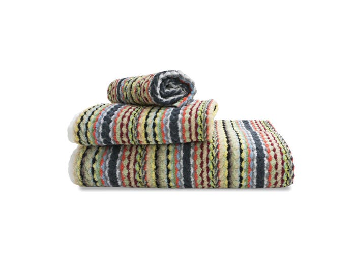 Chevron Harvest Gold, Green, Orange Towel