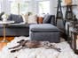 Clearance Organic 5 Piece Modular Sectional - Blue Cotton - Modular Sectional Sofa - Modular Sectional Sofa Furniture - The Futon Shop