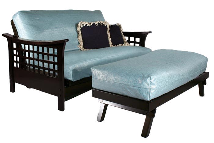 Trelli Wallhugger Loveseat Futon Frame Black Walnut