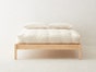 Tranquility 2 Hypoallergenic Mattress - 8 Inch Hypoallergenic Wool Mattress Medium Firm Micro Coil Core - The Futon Shop