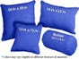 Blue Ultramar Wool Throw Pillow