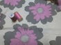 Uncomplicated Pink Grey Percale  - Pattern Organic Cotton Futon Cover