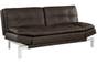 Serta Dream Convertible Valencia Bonded Leather Java Sofa Bed