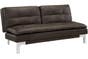 Brown Leather Sofa Bed Futon