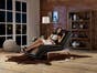 Serta Dream Convertible Valencia Chaise Bonded Leather Java Sofa Bed