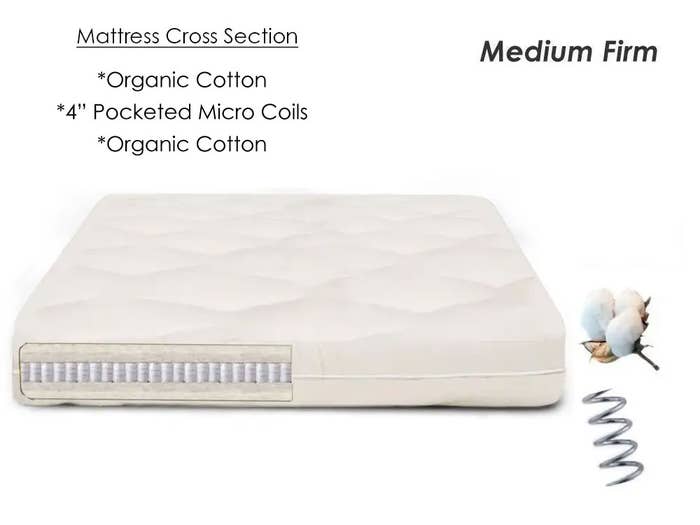 Vegan Tranquility 2 Vegan Spring Mattress - Vegan Spring Futon Mattress - 8 Inch Firm - The Futon Shop