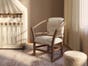 Rocking Chair With Vegan Leather Cushion 