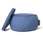 Ambient Lounge Wing Ottoman Blue Jazz
