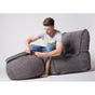 Ambient Lounge Wing Ottoman Luscious Grey