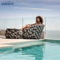 Ambient Lounge Outdoor Wing Ottoman Nightbloom