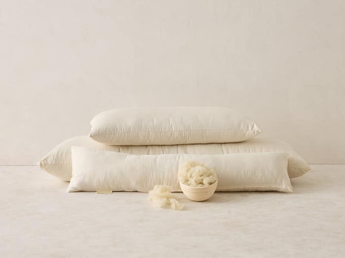Natural Body Pillow - Natural Wool