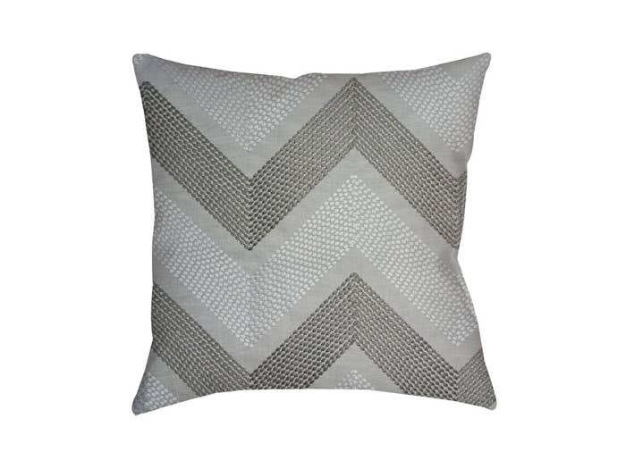 Zap Graphite Natural Kapok Throw Pillow